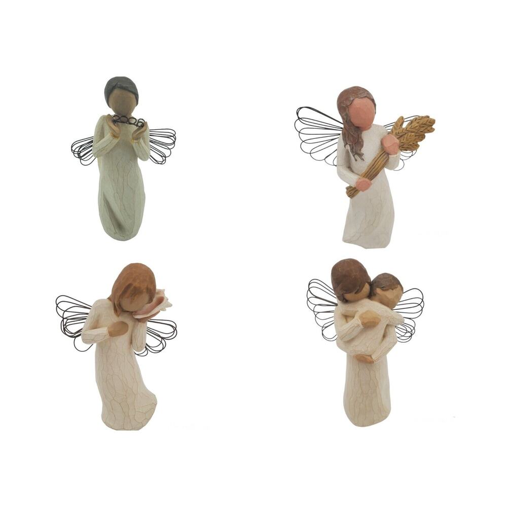 Lot of 4 Willow Tree Angel Figurines Angels Collection Bright Star plus 3 more